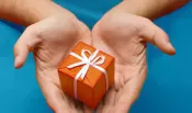 Hands with a gift