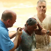 Wayuu woman's baptism ceremony.